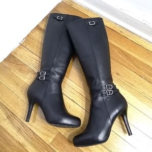 Rockport Tall Black High Heel Boots US size 5